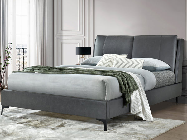 Gravatt Queen Bed Frame - Dark Grey